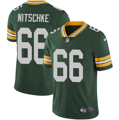 Men's Green Bay Packers #66 Ray Nitschke Green Vapor Untouchable Limited Stitched Jersey - Click Image to Close